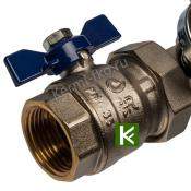 Коллектор для теплого пола с вентилями 6 выходов STOUT SMB 0468 000006